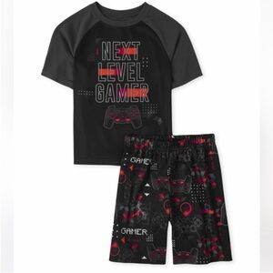Boys Summer Video Game Short Sleeve Pajama Set Bundle - size L (10/12)